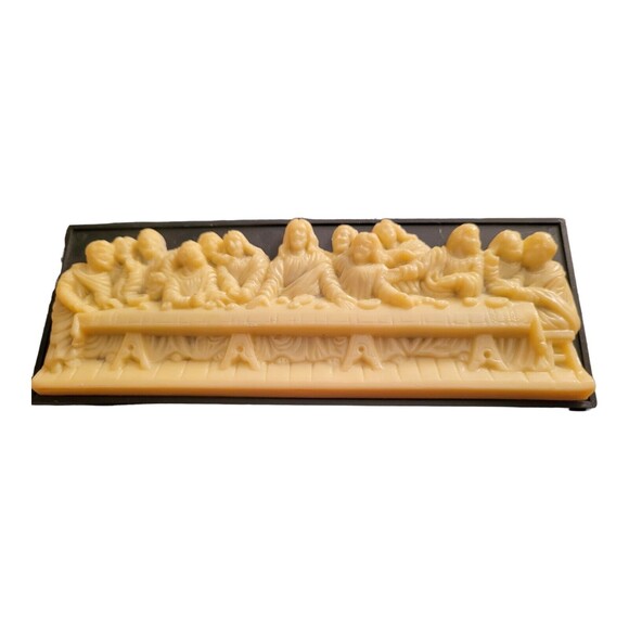 Vintage Small Plastic Last Supper Wall Plaque - Picture 1 of 4